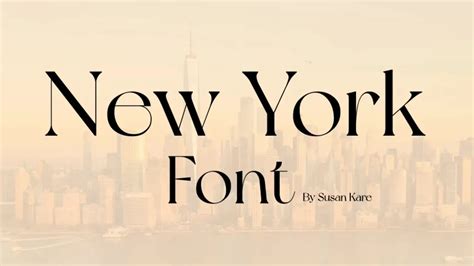 fonts that are similar to the new yorker font